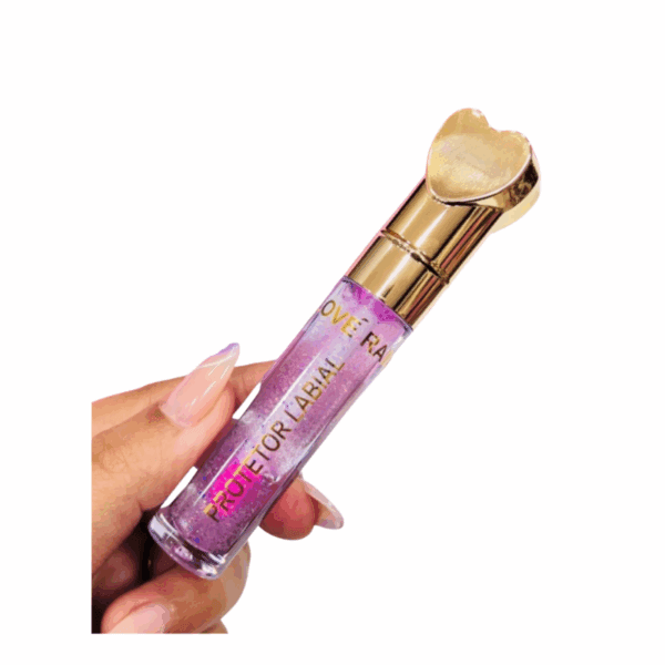 Gloss Labial Mágico Com Glitter Coração Love Rain