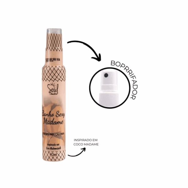 Perfume Para Calcinha Banho Sexy Madame 40ml - Soul - Imagem 3