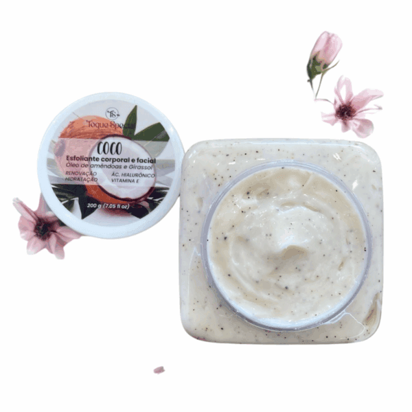 ESFOLIANTE CORPORAL E FACIAL TOQUE ESPECIAL COCO - Imagem 3