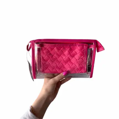 Kit Necessaires  Estojo para viagem e maquiagem - Cisne - Pink