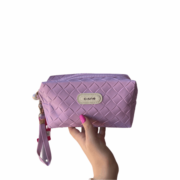 Necessaires  Estojo para viagem e maquiagem - Cisne -Lilás - Imagem 2