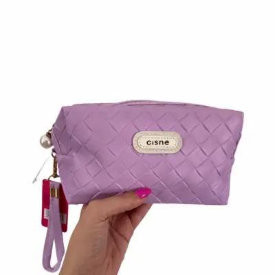Necessaires  Estojo para viagem e maquiagem - Cisne -Lilás