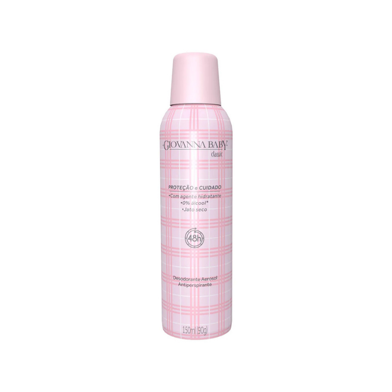 Desodorante Aerossol Antitranspirante Classic – Giovanna Baby 150ml