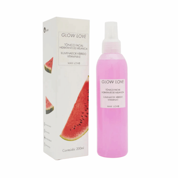 Tônico Facial Hidratante Glow Love Melancia – Max Love 200ml