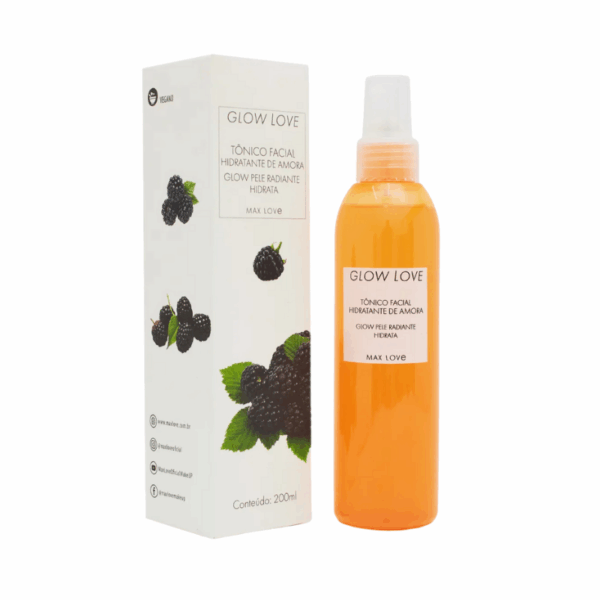 Tônico Facial Hidratante Glow Max Love Amora 200ml