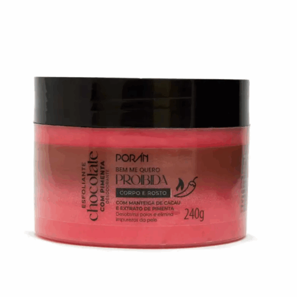 Esfoliante Corporal e Facial Chocolate com Pimenta – 240g