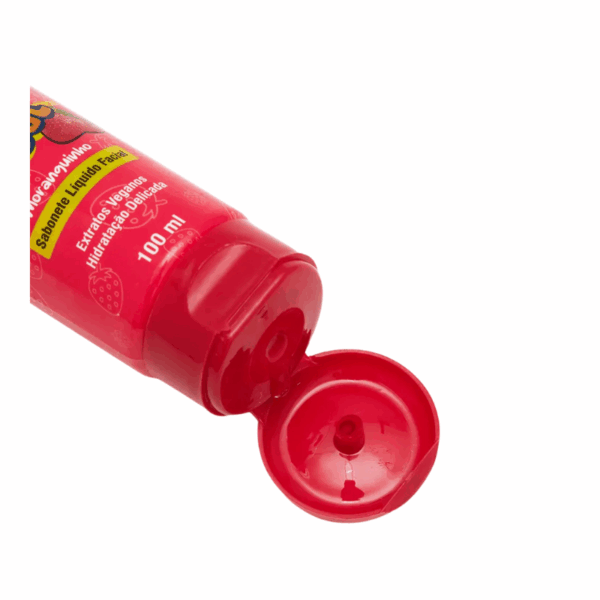 Sabonete Líquido Facial Cheirinho de Chiclete – Moranguinho | Babasoul 100ml - Imagem 2