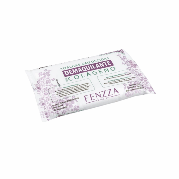 Lenço de Limpeza Facial Demaquilante com Colágeno – Fenzza - Imagem 3
