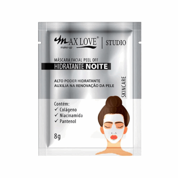 Máscara Facial Peel Off Hidratante Noite – Max Love | 8 g