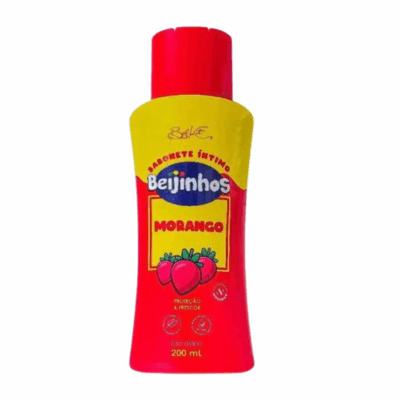 1 Un Sabonete Íntimo Beijinhos Morango Belkit 200ml