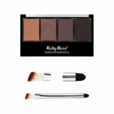Ruby Rose Quarteto de Sombras para Sobrancelhas com Primer – Multicores