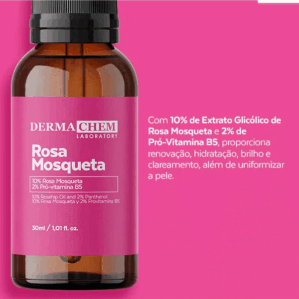 Sérum Facial Dermachem Rosa Mosqueta 30ml - Dia/Noite - Imagem 3