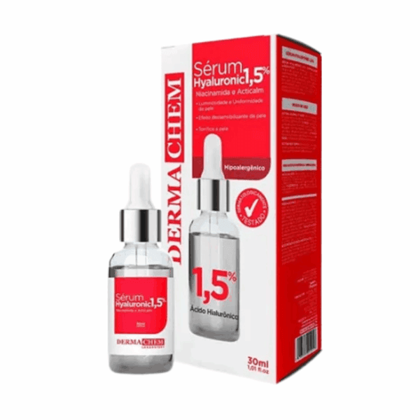 Sérum Facial Ácido Hialurônico Melhora Sinais Acne