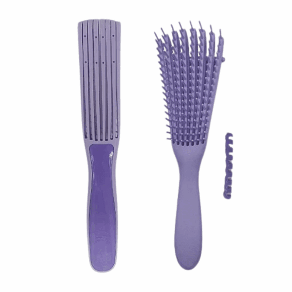 Escova Para Cabelo Cacho Pente Polvo Todo Cabelo Desembaraça - Imagem 3