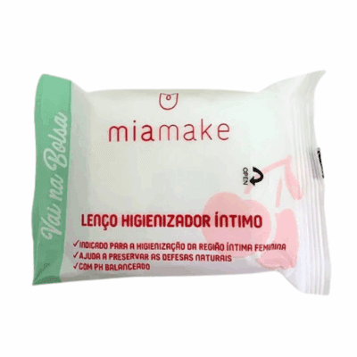 Lenço Higienizador Intimo Vai Na Bolsa Mia Make