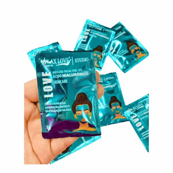 Máscara Facial Peel Off Ácido Hialurônico – Max Love | Sachê 8 g