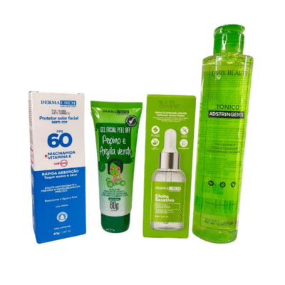 Kit Facial Antioleosidade, Acne e Cravos + Brinde