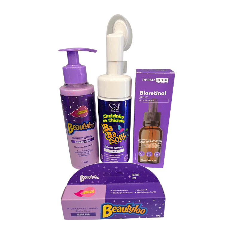 Kit Babalu Uva – Skincare Completo Facial e Corporal + Brinde