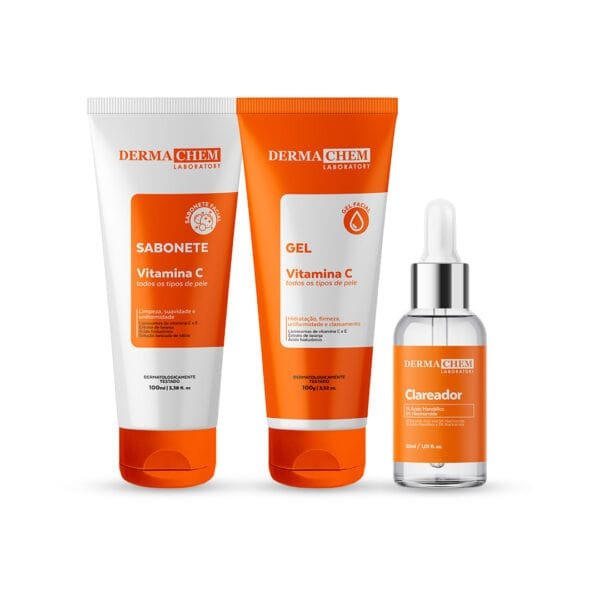 Kit Skincare Vitamina C Anti-idade Clareador